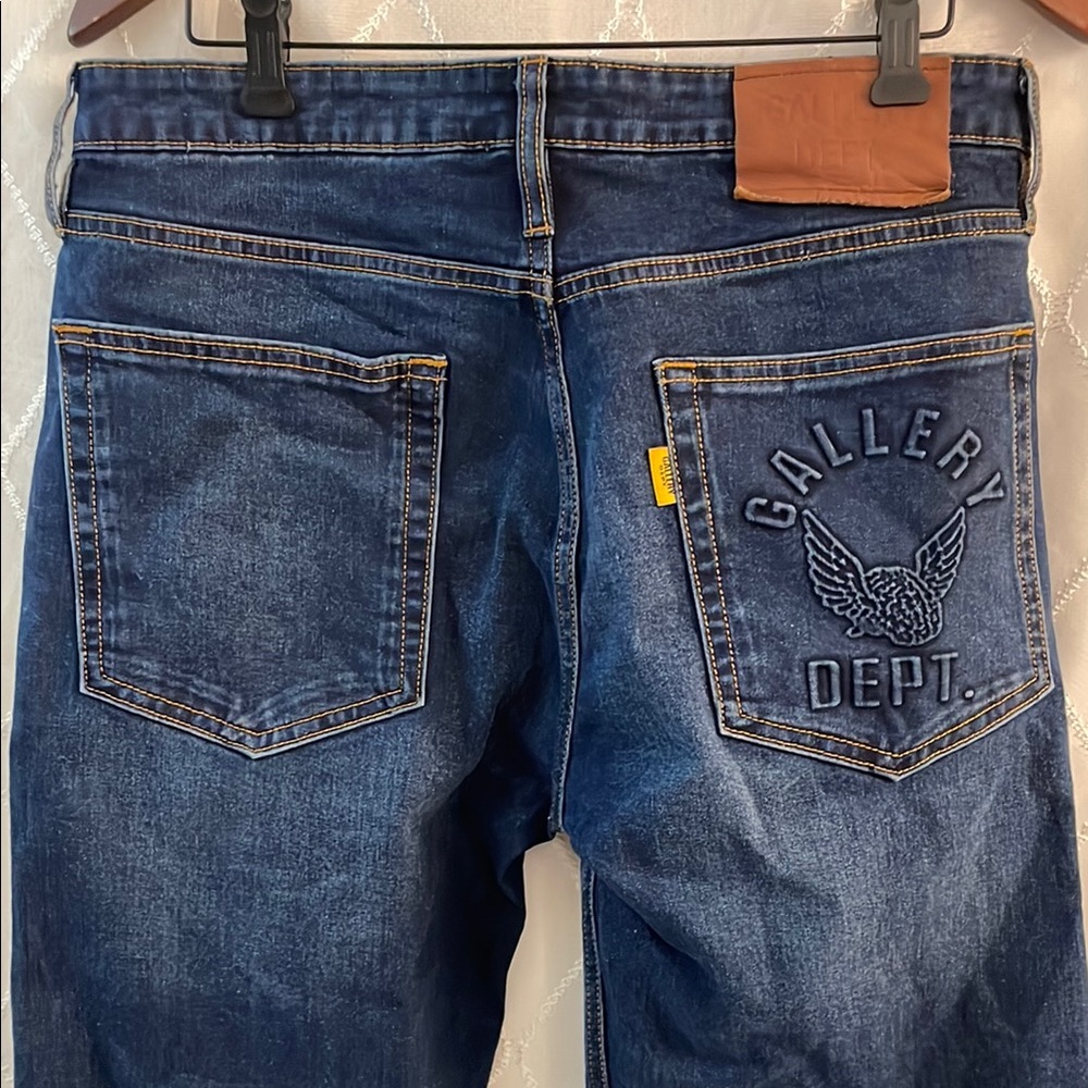Gallery Dept Blue Relaxed Jeans with Vintage Wash Size W32